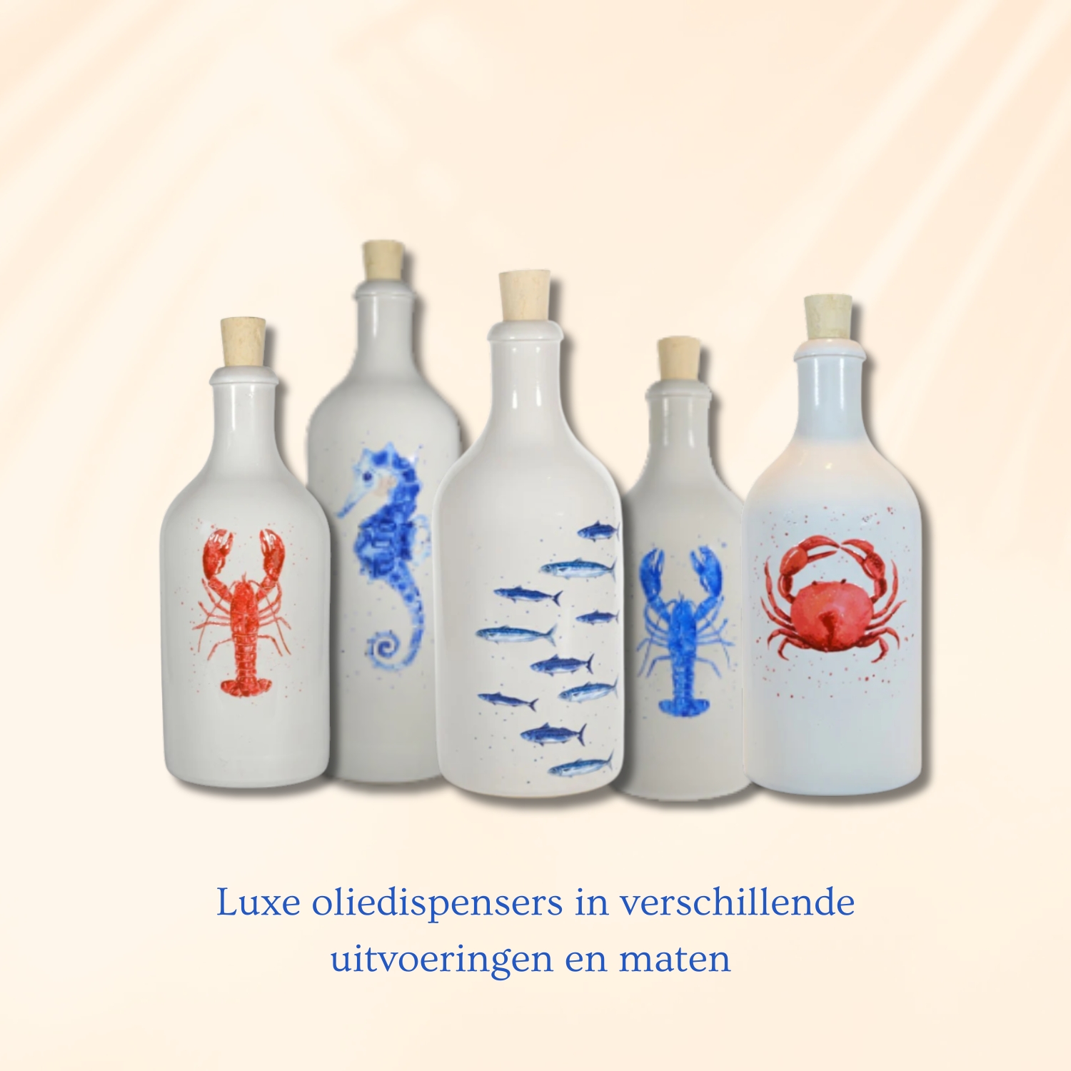 Luxe oliedispensers in diverse uitvoeringen en maten
